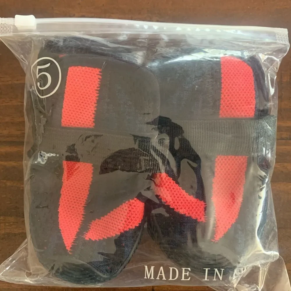 Dog Shoes size 5 fits medium Red Black Gray
